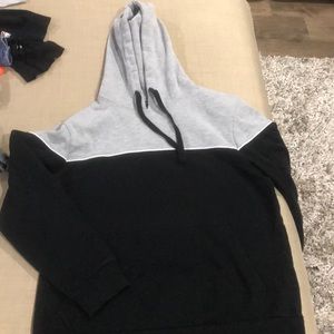Men’s hoodie- black and grey size small